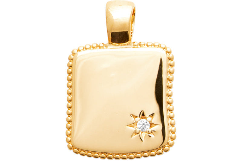 medaille-stella-rectangulaire-perlee-etoile-zircon-plaque-or-gravable-lilodelo