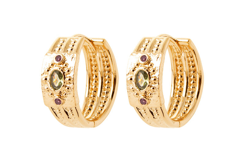 boucles-oreilles-frida-creoles-travaillees-pierres-plaque-or-lilodelo